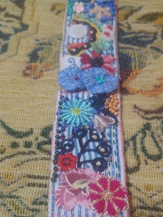 Handcrafted Multicolor Embroidered Women\'s Belt Artist Made By Hand main image 5